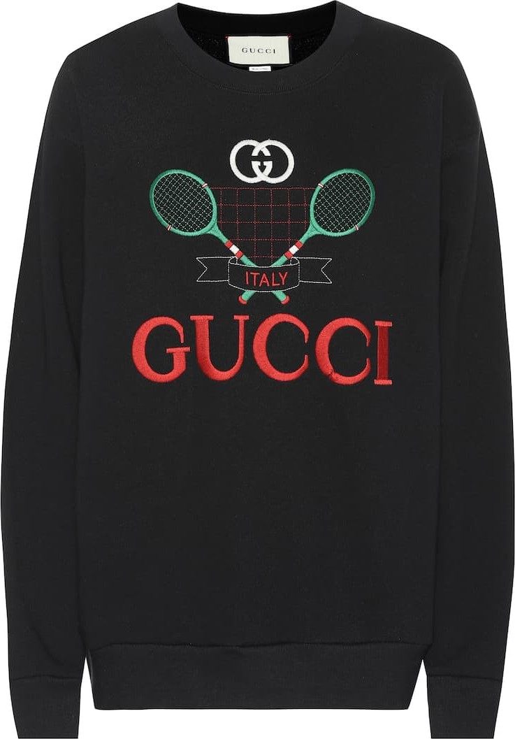 Gucci Embroidered cotton sweatshirt