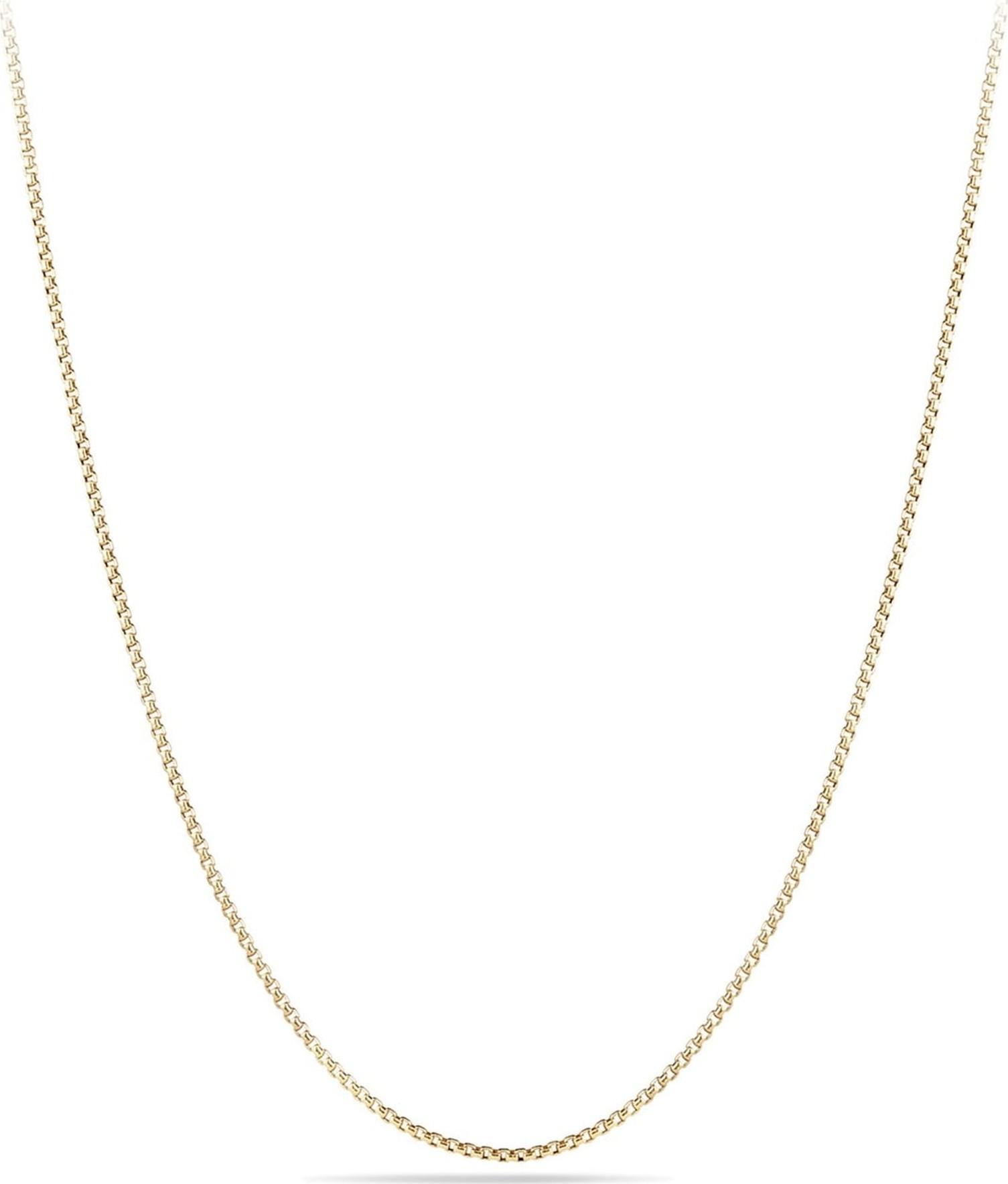 David Yurman Box Chain Necklace in 18K Gold