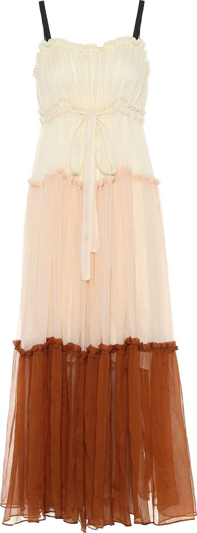 Lee Mathews Celia silk maxi dress