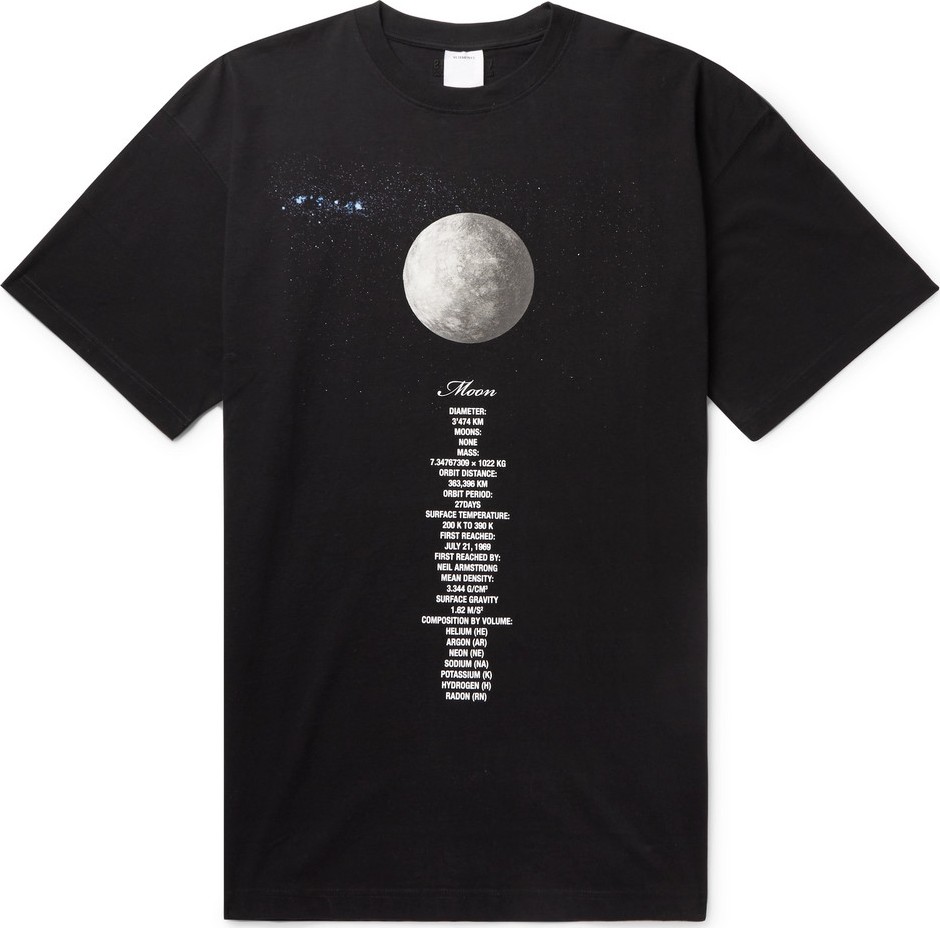 Vetements Oversized Printed Cotton-Jersey T-Shirt