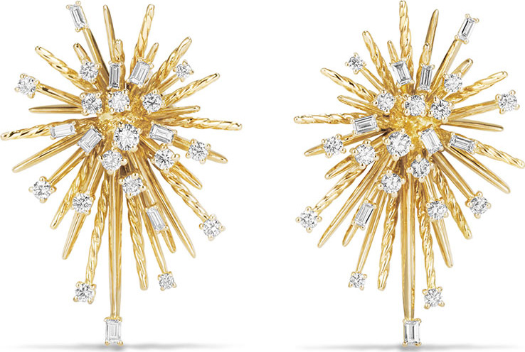 David Yurman Supernova Spray Climber Earrings