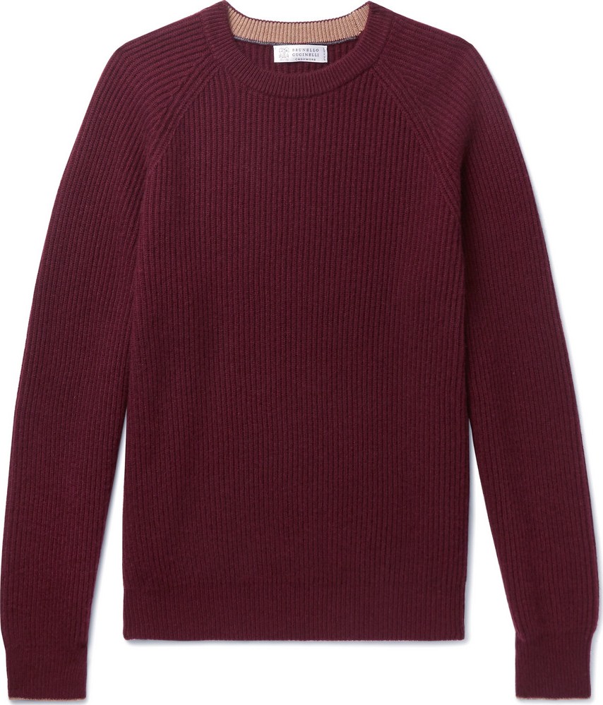 Brunello Cucinelli Ribbed Cashmere Sweater