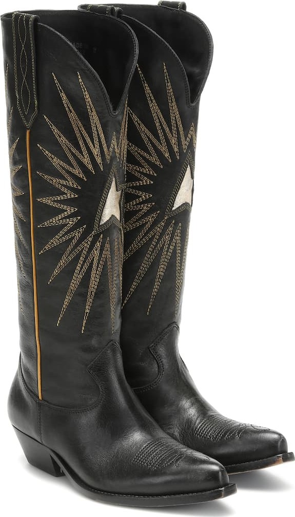Golden Goose Deluxe Brand Wish Star leather knee-high boots