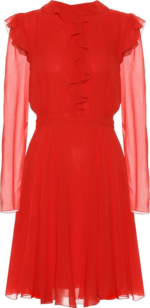 Giambattista Valli Ruffled silk-chiffon dress