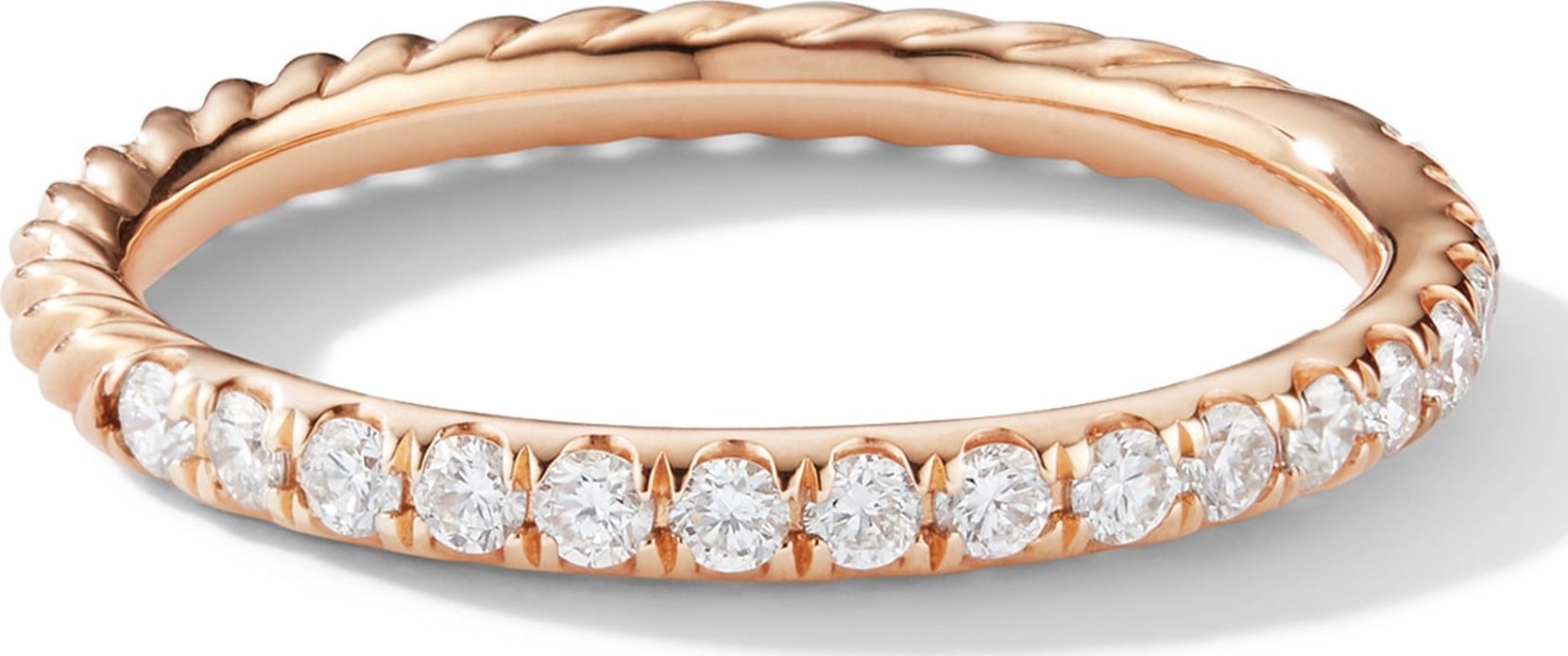 David Yurman Cable Pavé Band Ring with Diamonds