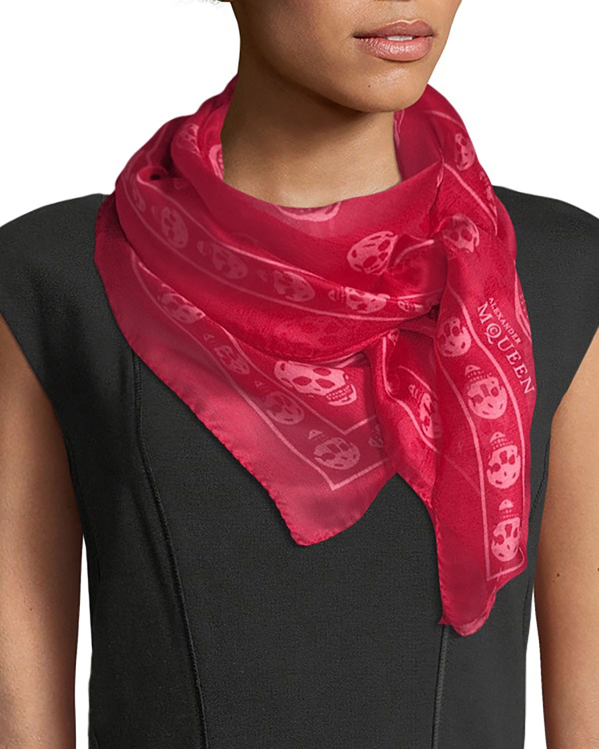 Alexander McQueen Skull-Pattern Scarf