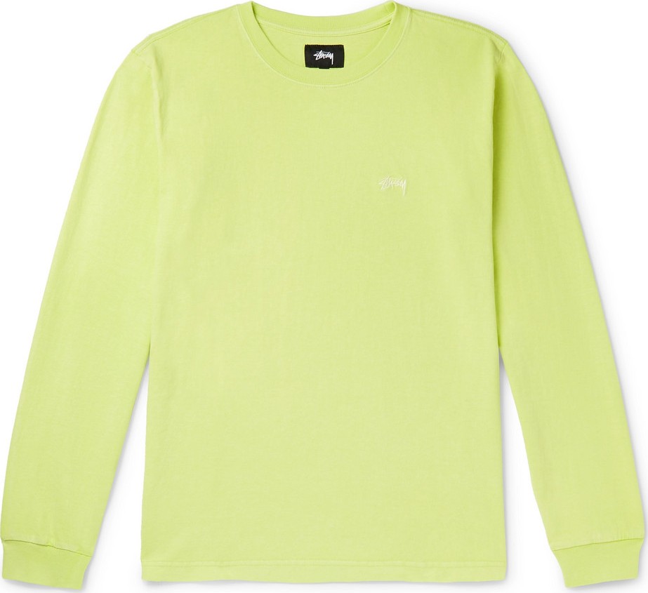 Stussy Logo-Embroidered Cotton-Jersey T-Shirt