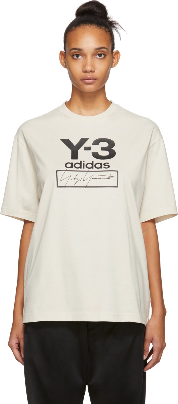 Y-3 Off-White Stacked Logo T-Shirt