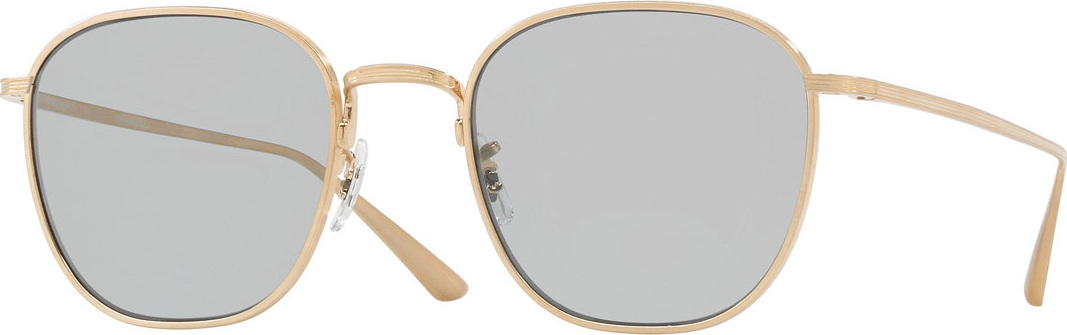 Oliver Peoples Board Meeting Square Photochromic Titanium Sunglasses