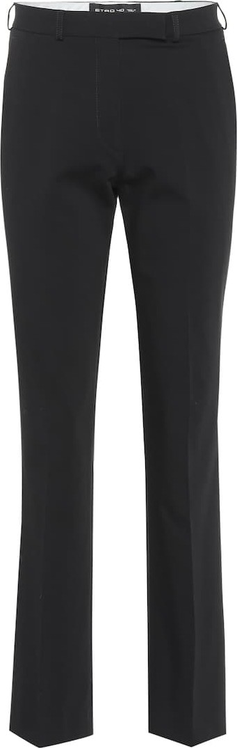 Etro Cropped mid-rise straight pants