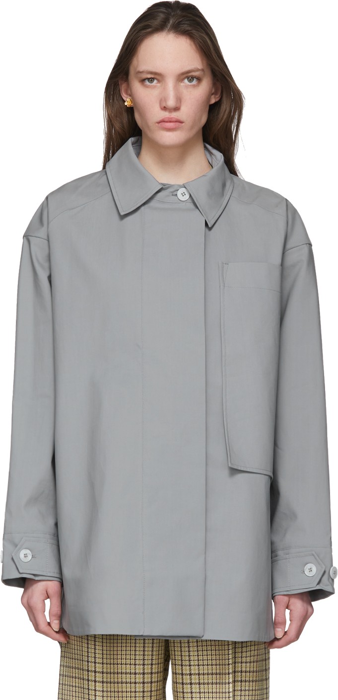 Jacquemus Grey 'Le Manteau Camiseto' Jacket