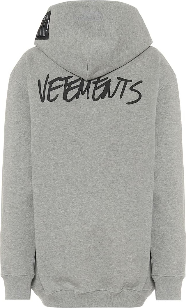 Vetements Oversized cotton-blend hoodie