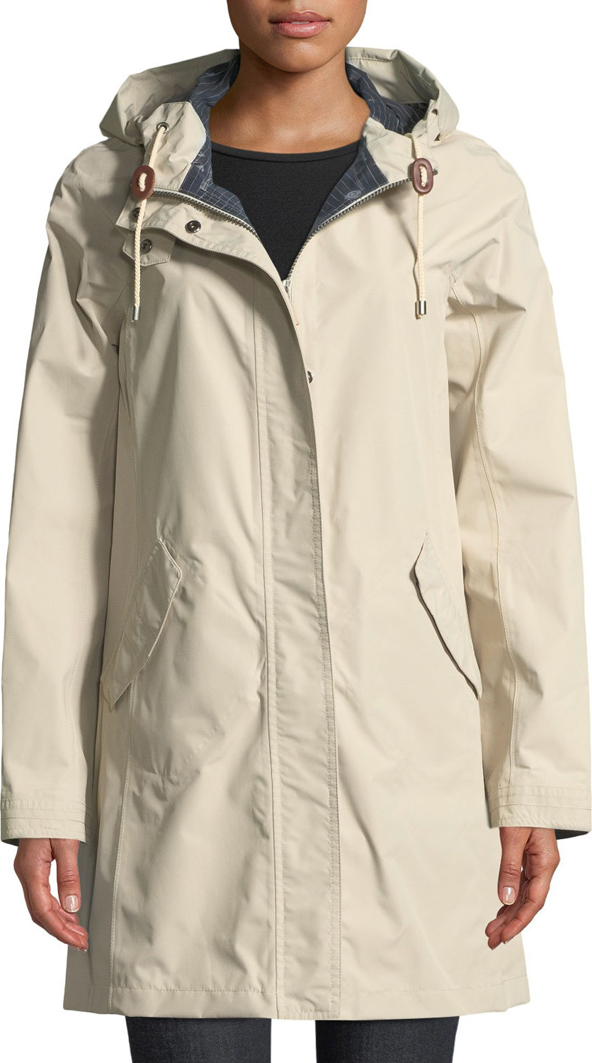 Barbour Hartland Long Jacket w/ Hood