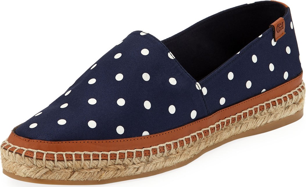 Gabriela Hearst Alba Dotted Flat Espadrilles
