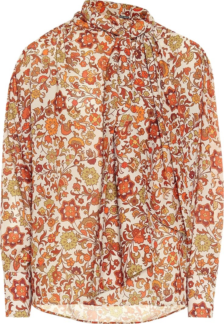 DODO BAR OR Floral crêpe blouse