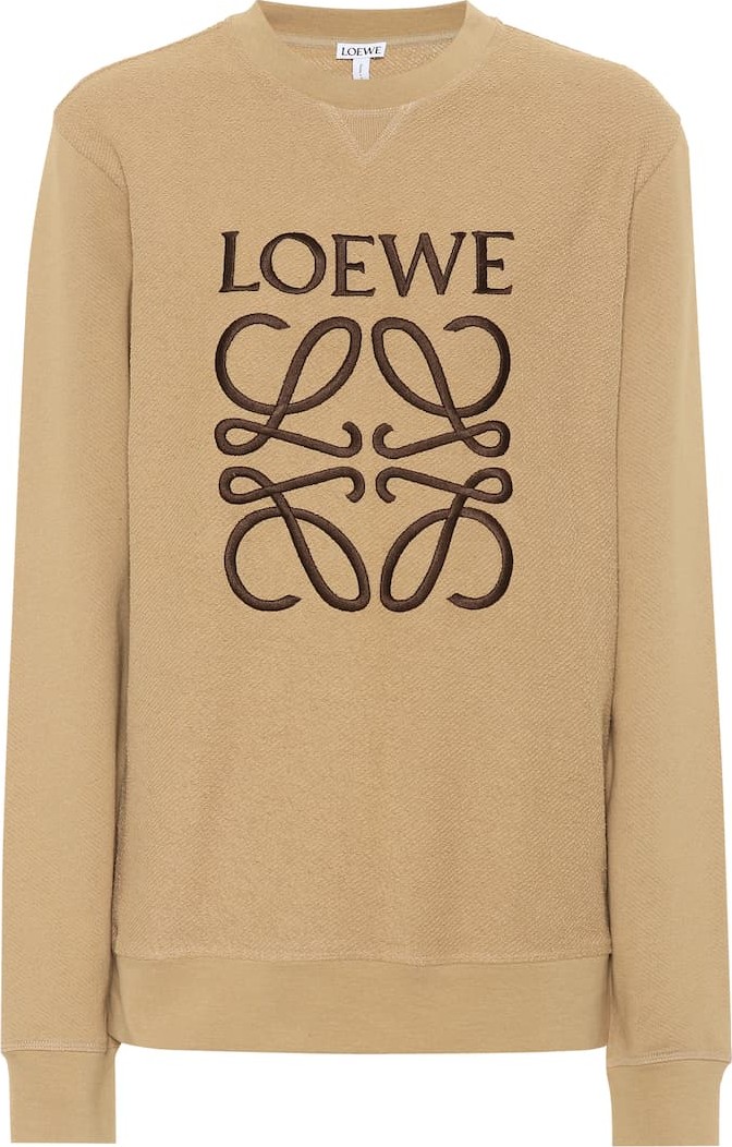 LOEWE Embroidered cotton sweatshirt
