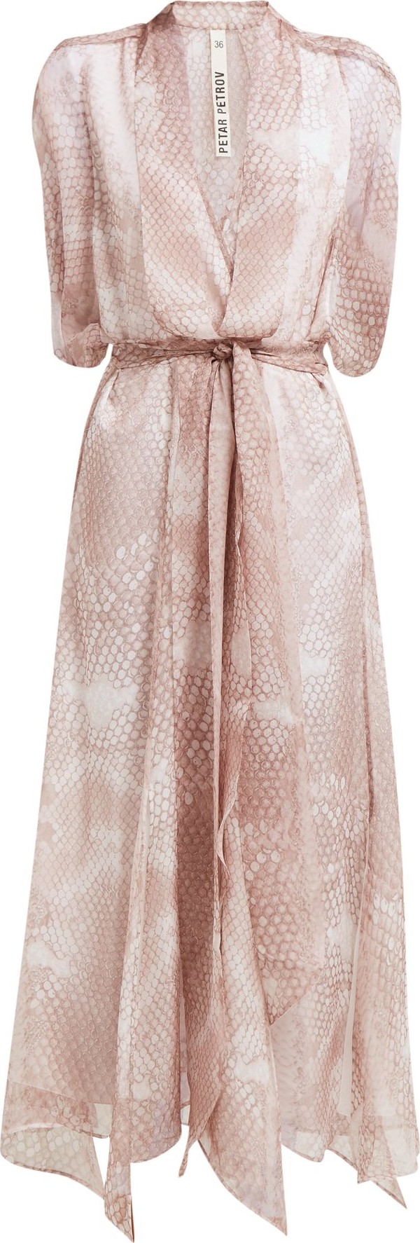 Petar Petrov Dove snake-print silk midi dress
