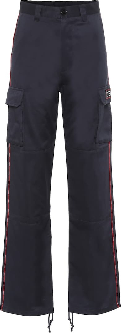 Vetements Wide-leg cotton cargo pants