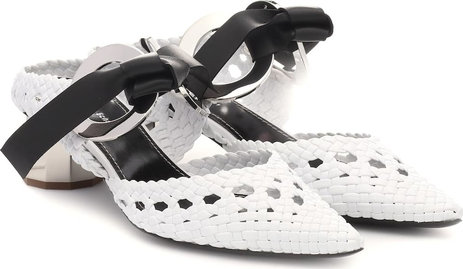 Proenza Schouler Woven leather mules