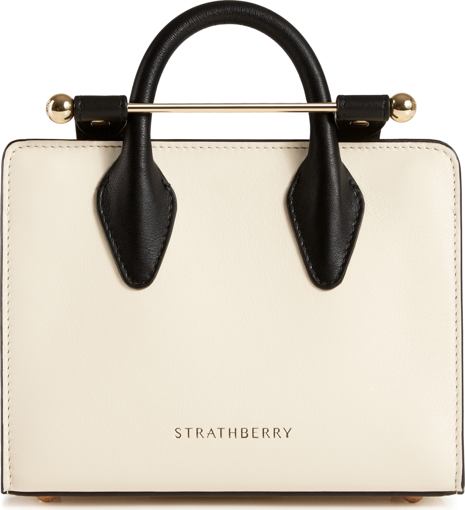Strathberry Nano Bicolor Leather Tote