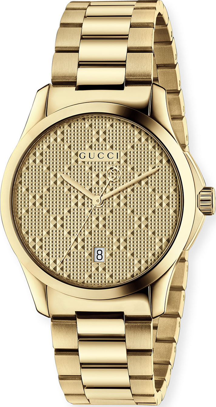 Gucci G-Timeless Bracelet Watch, Yellow Golden