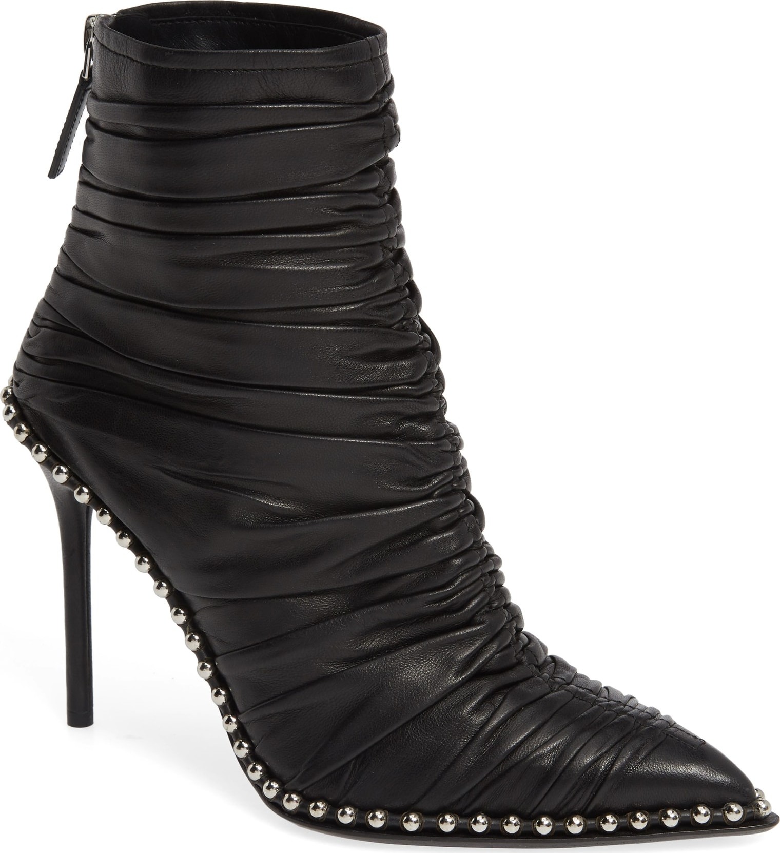 Alexander Wang Eri Studded Ruched Bootie