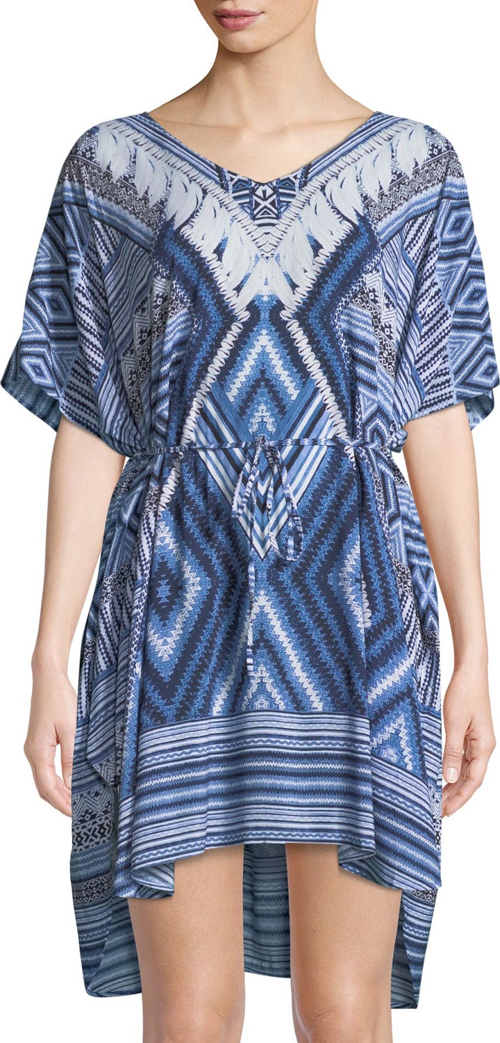 Seafolly Desert-Tribe Printed Kaftan Coverup, One Size