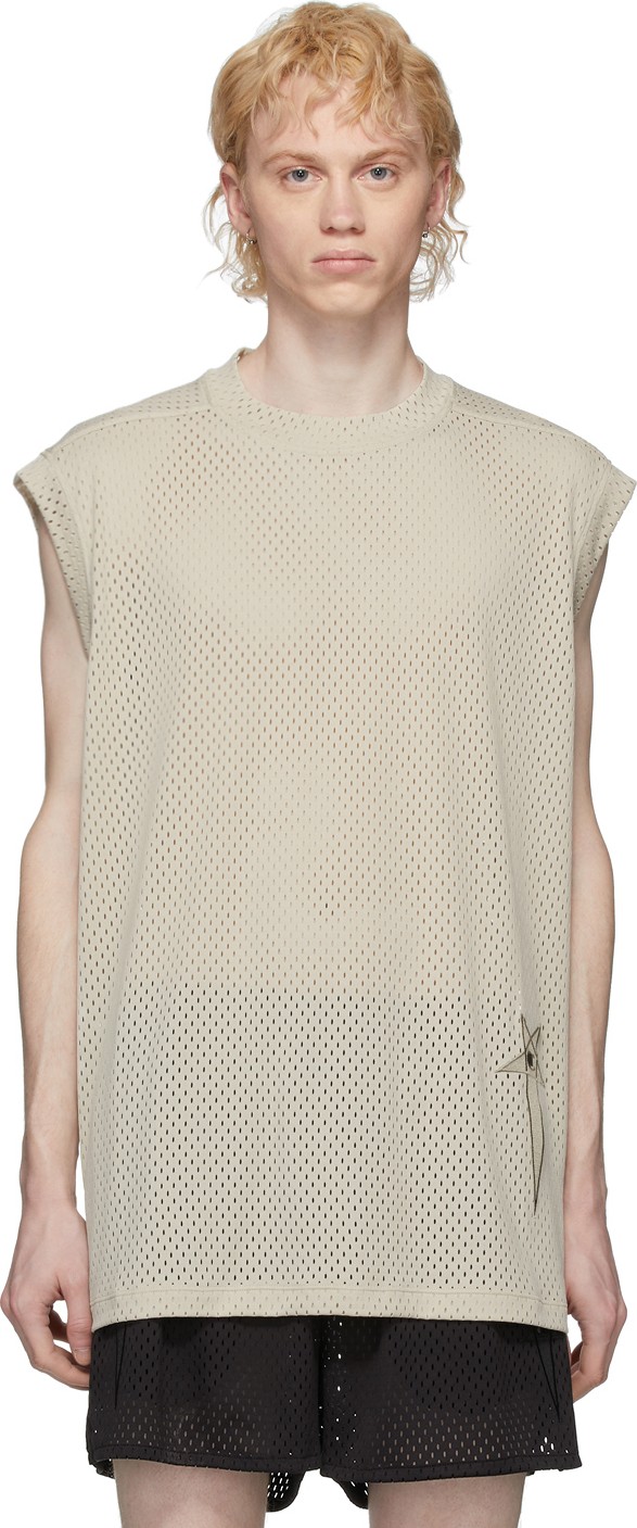 Rick Owens Off-White Champion Edition Mesh Sleeveless T-Shirt