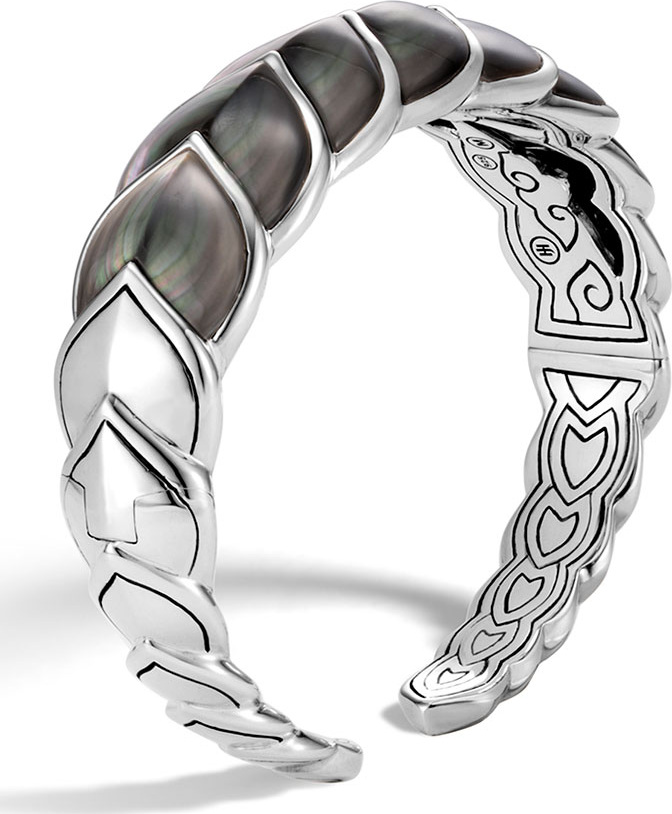 John Hardy Legends Naga Mother-of-Pearl Flex Cuff Bracelet