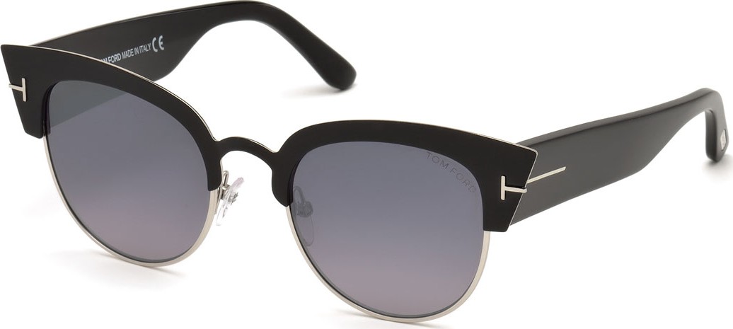 TOM FORD Alexandra Semi-Rimless Cat Eye Sunglasses