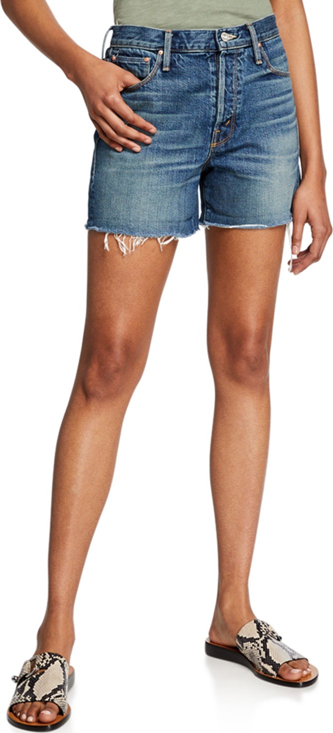 MOTHER The Proper Denim Cutoff Shorts