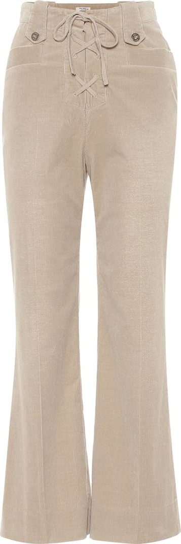 Miu Miu Corduroy high-rise flared pants