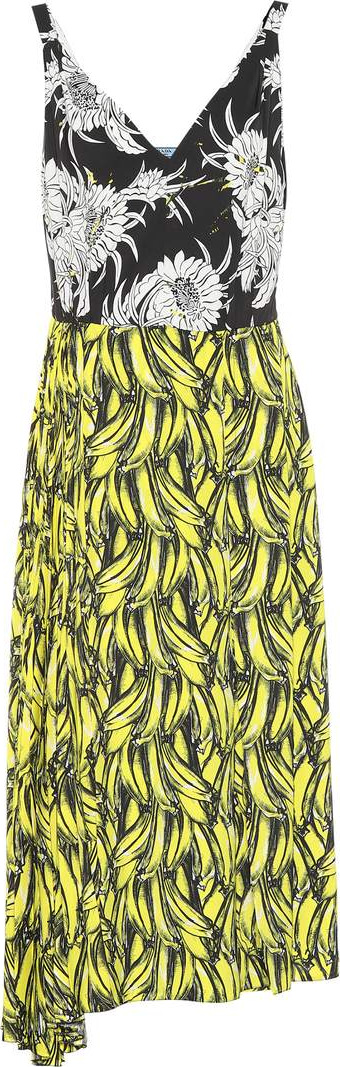 Prada Printed crêpe dress