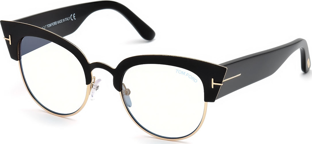 TOM FORD Alexandra Cat-Eye Metal & Acetate Optical Frames