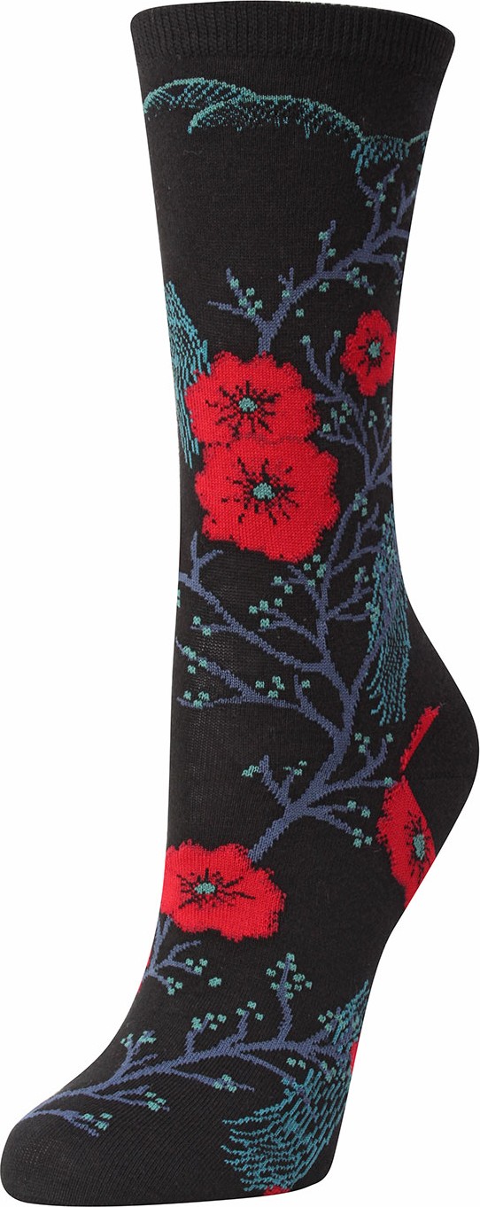 Natori Plum Blossom Crew Socks