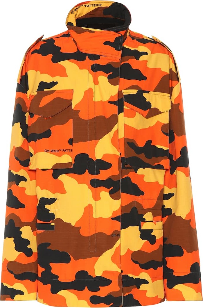 Off White M-65 camouflage cotton jacket