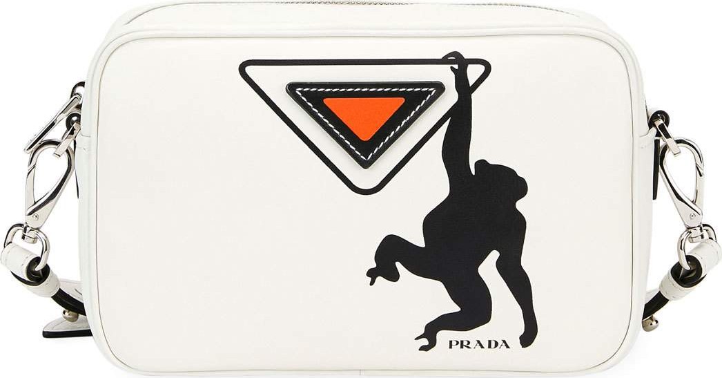Prada Prada City Calf Logo Camera Bag