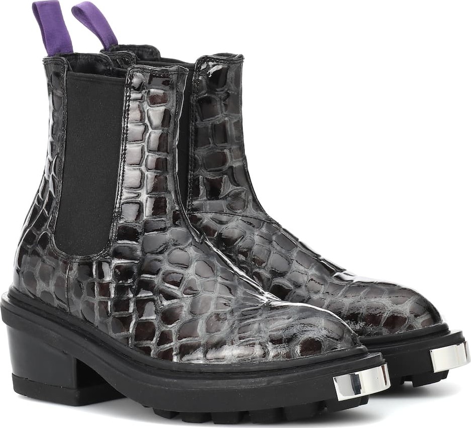 Eytys Nikita embossed leather ankle boot