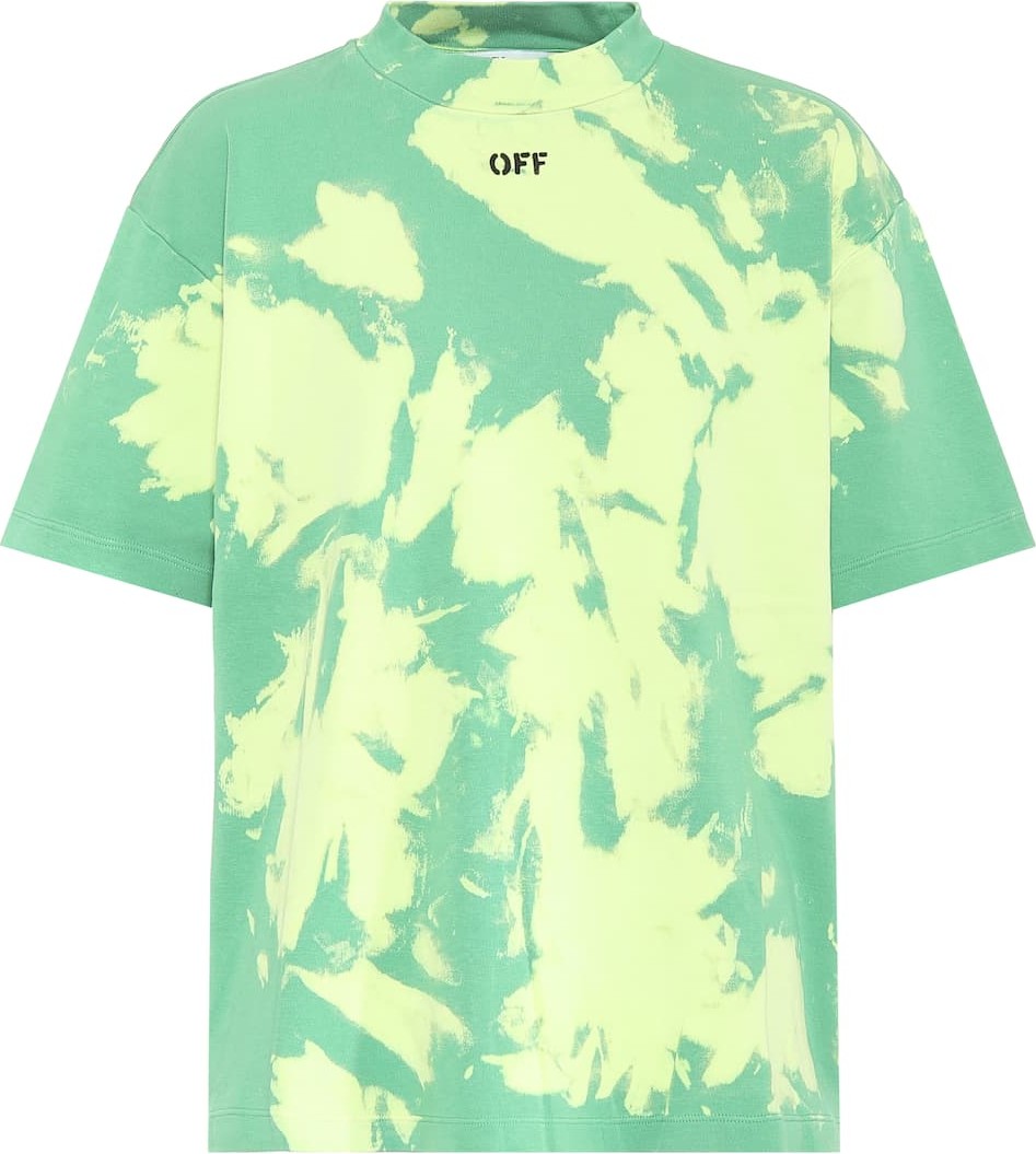 Off White Tie-dye cotton T-shirt