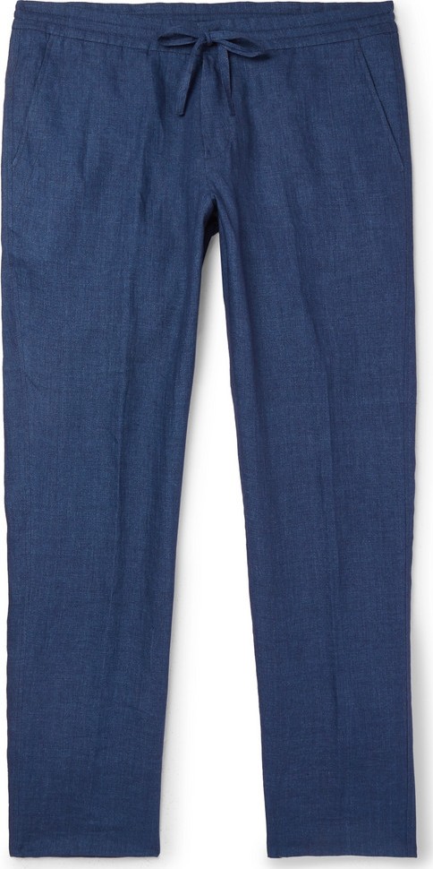 Loro Piana Slim-Fit Linen Drawstring Trousers
