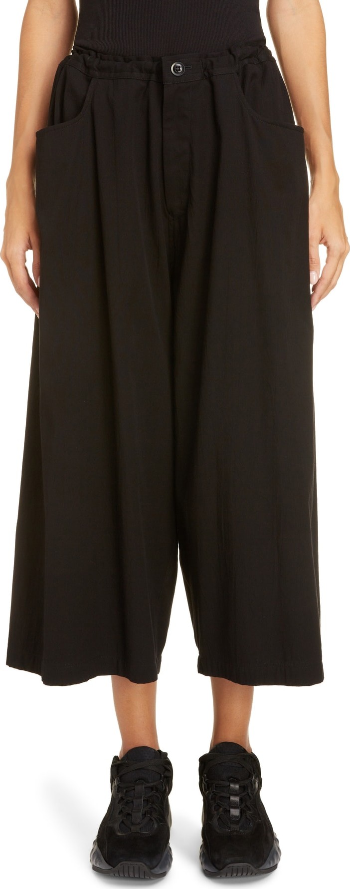 Y's By Yohji Yamamoto Wide Leg Crop Pants