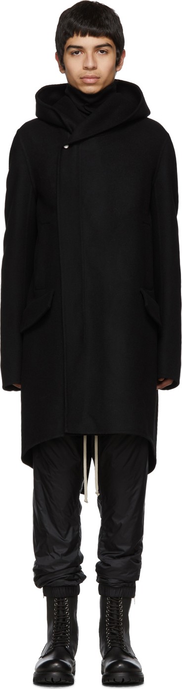 Rick Owens Black Slab Coat