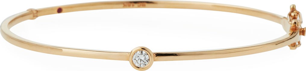 Roberto Coin 18k Gold Diamond Station Bangle