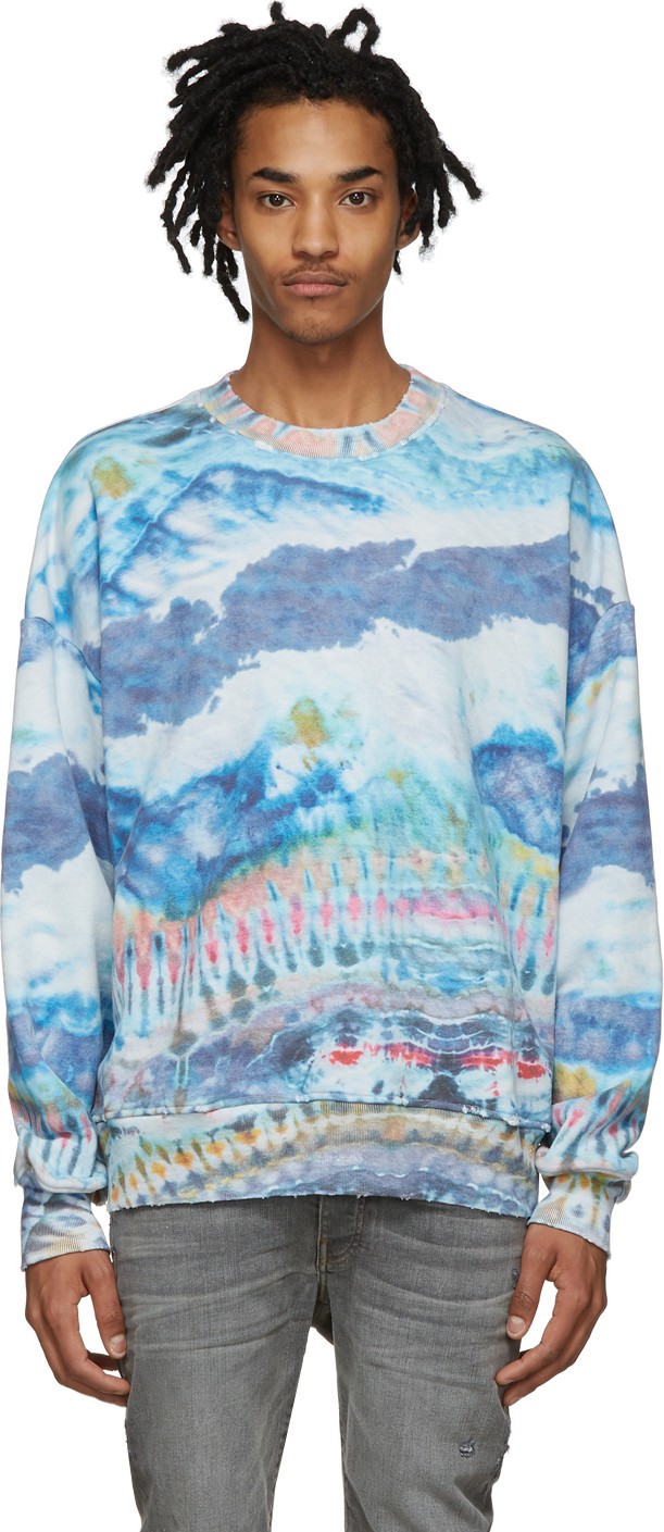 Amiri Multicolor Oversized Tie-Dye Sweatshirt