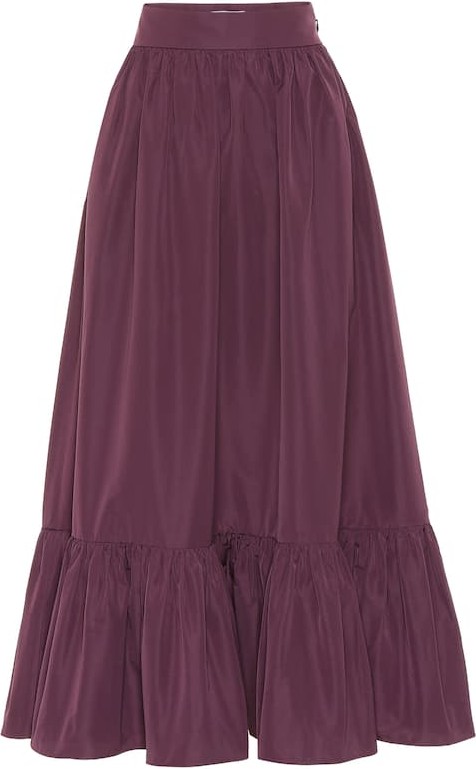 Valentino Cotton-blend twill skirt