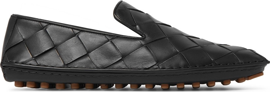 Bottega Veneta Intrecciato Leather Driving Shoes