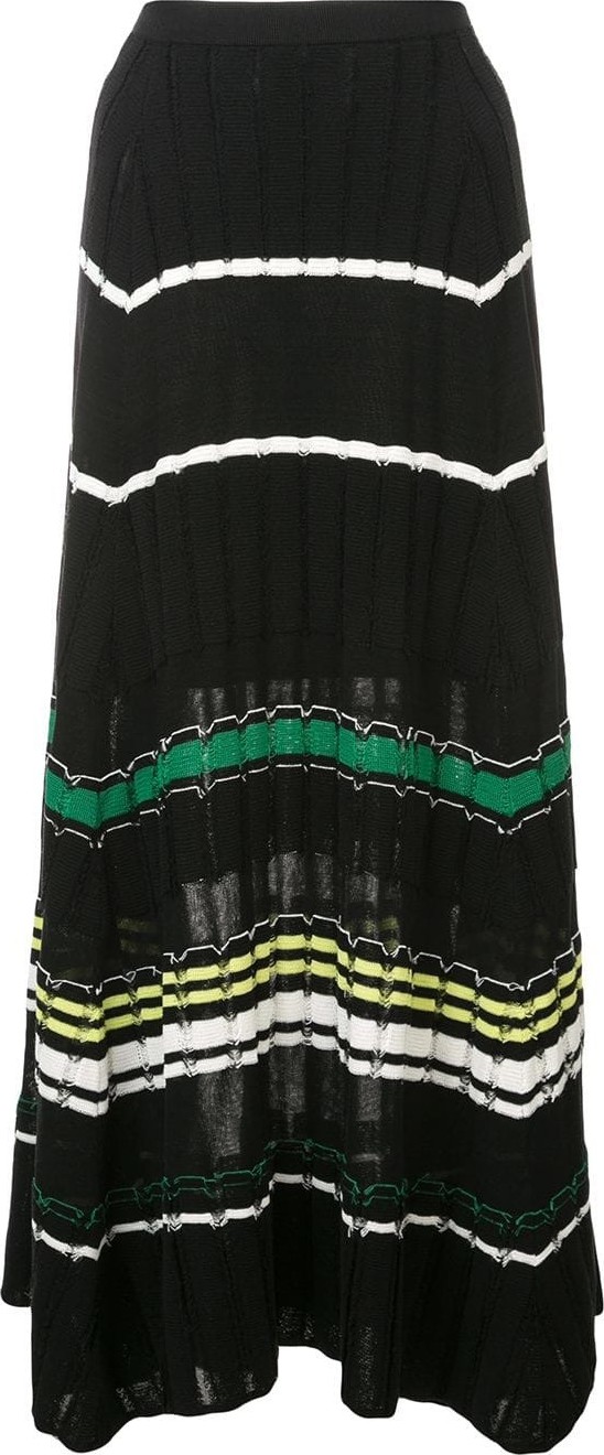 Proenza Schouler Striped Rib Knit Skirt