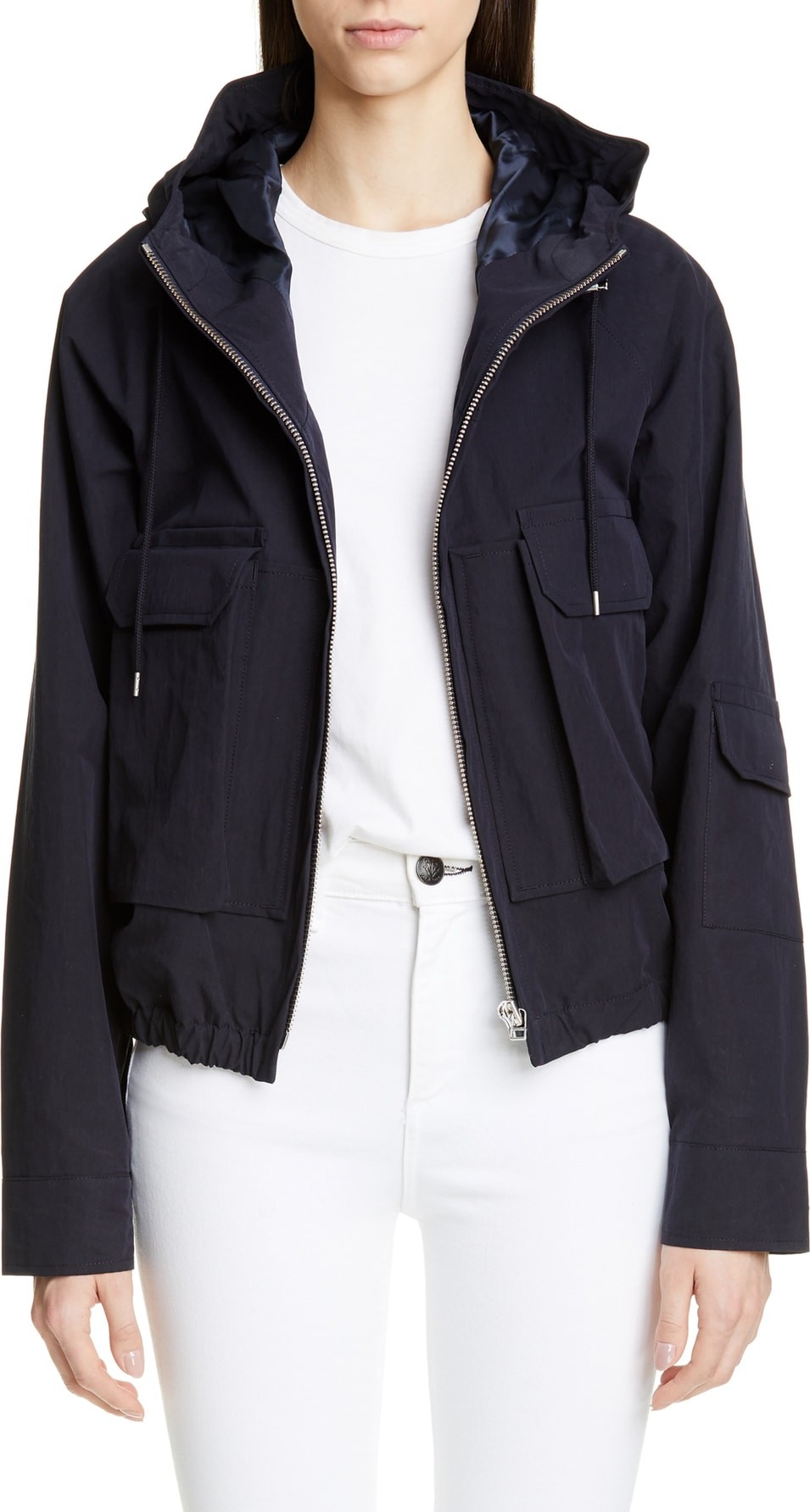 Jacquemus Linen Blend Hooded Jacket