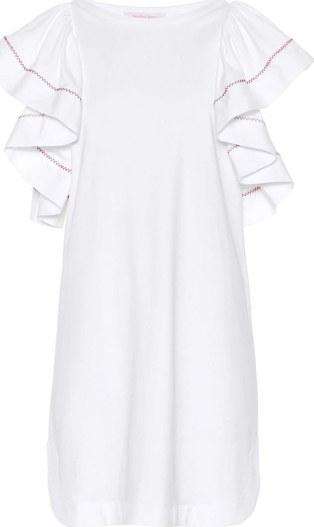 See By Chloé Ruffled cotton dress