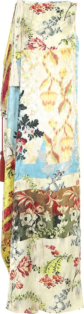 Oscar De La Renta Silk jacquard kaftan